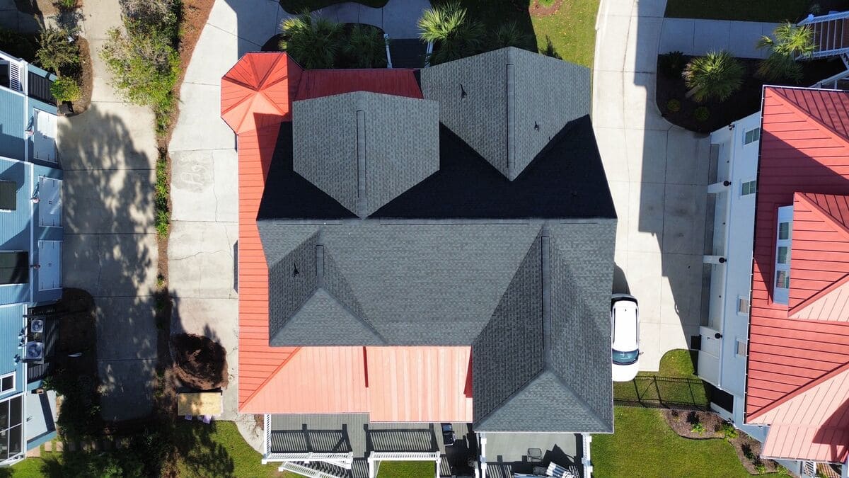 A completed residential roof by Roofing USA, roofing company Columbia, SC