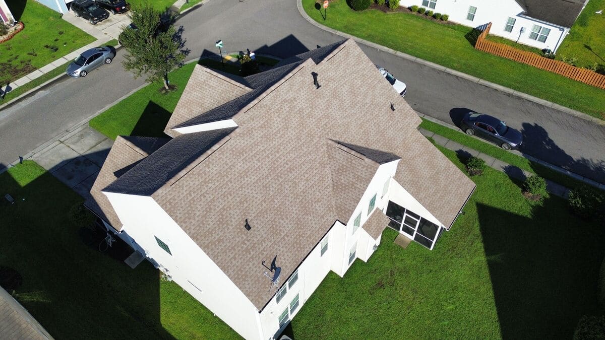 A completed roofing project from Roofing USA