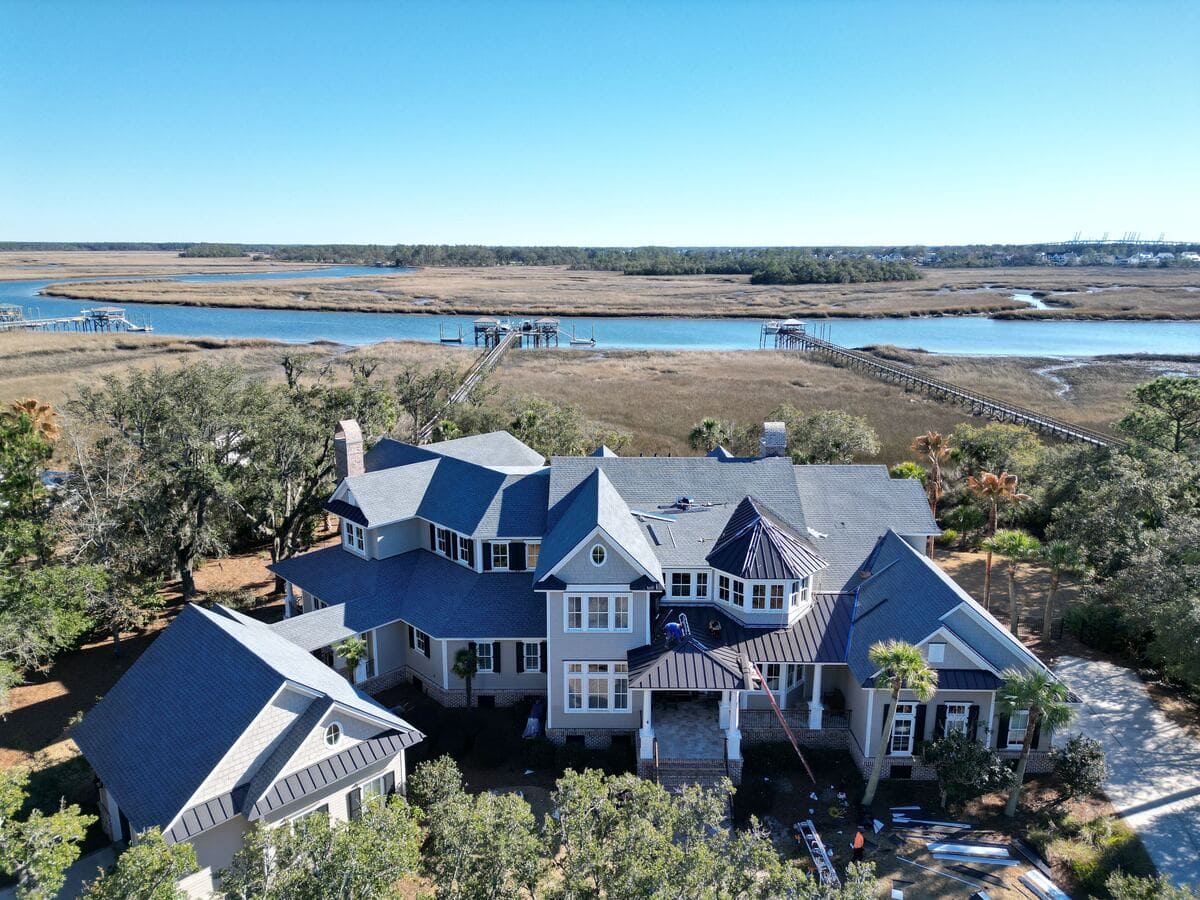 A residential roofing project by Roofing USA in Charleston, SC