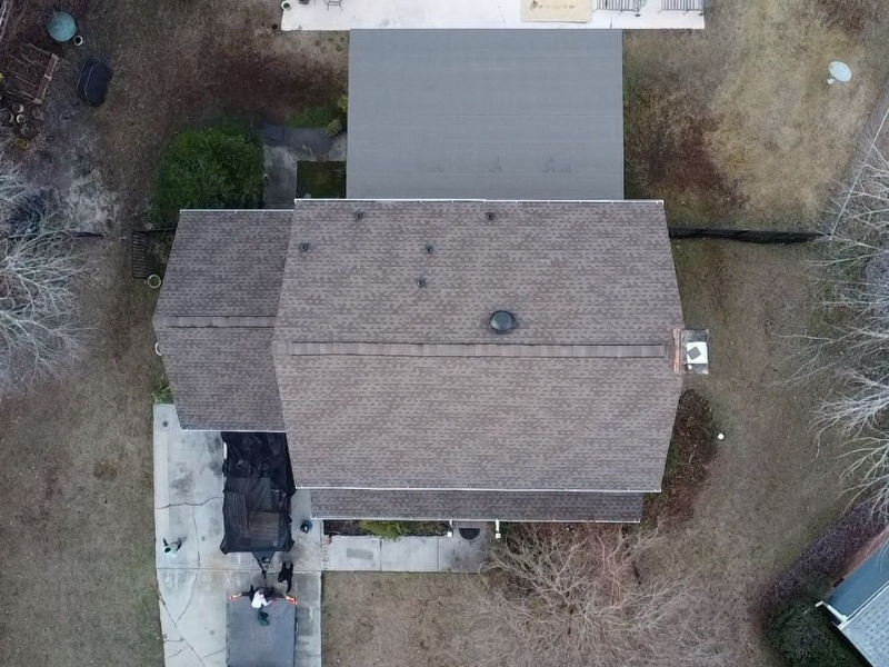 Barkwood GAF Roof Replacement in Irmo Centered Top View