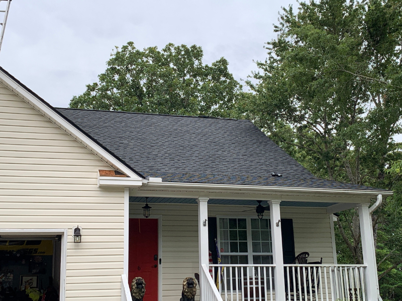 Charcoal GAF Roof Replacement in Columbia Front View