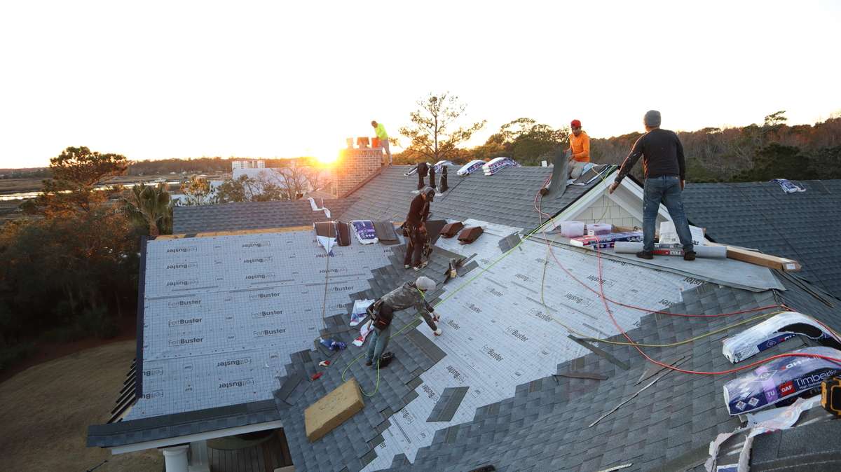 The cost of a new roof installation depends on the materials used