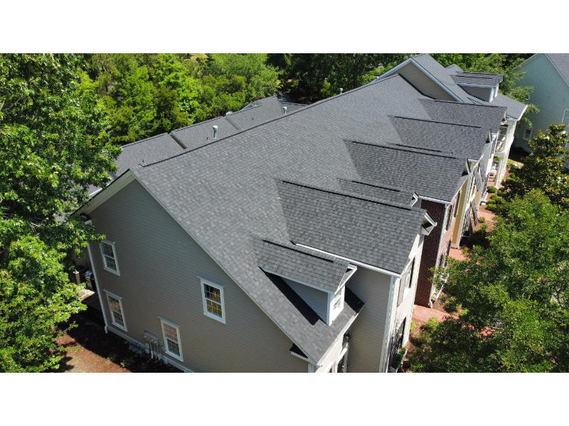 Charcoal Black CertainTeed Landmark Roof Replacement at Tennyson Row in Mount Pleasant4