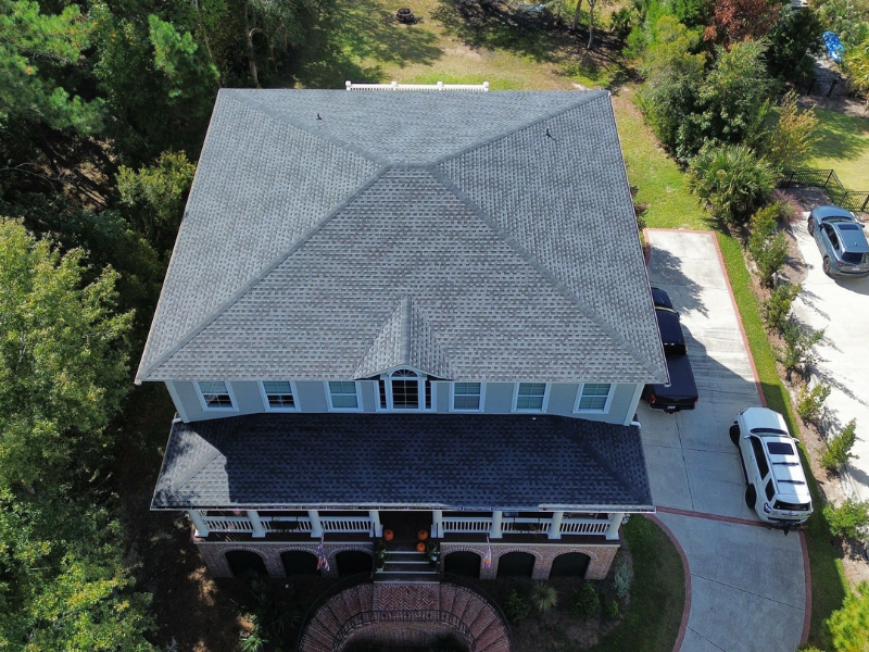 Charcoal GAF Timberline HDZ Roof Replacement in Awendaw, SC