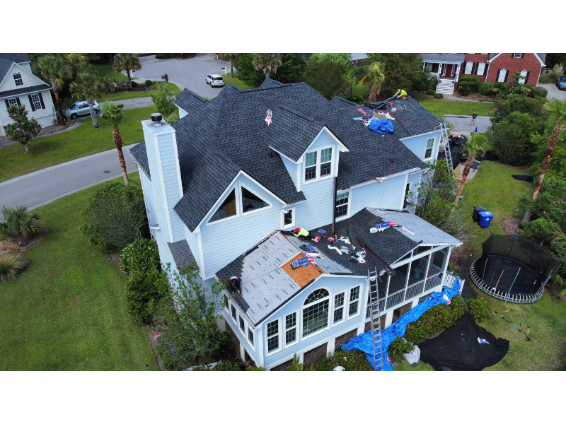 Charcoal GAF Timberline HDZ Roof Replacement in Mount Pleasant, SC3