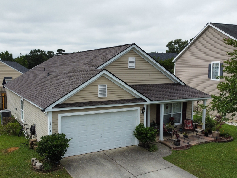 Mission Brown GAF Timberline HDZ Roof Replacement in Hanahan, SC
