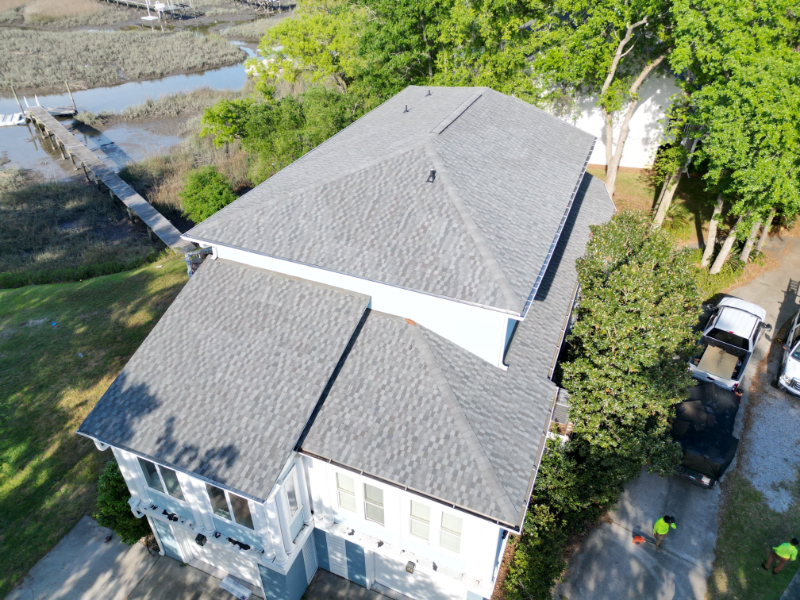 Nantucket Morning GAF Timberline HDZ Roof Replacement in Mount Pleasant, SC5