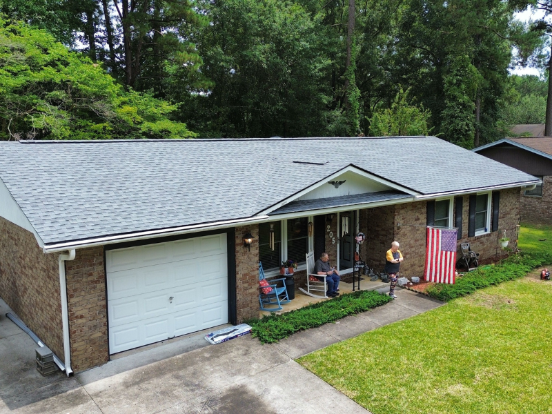 Oyster Gray GAF Timberline HDZ Roof Replacement in Ladson, SC