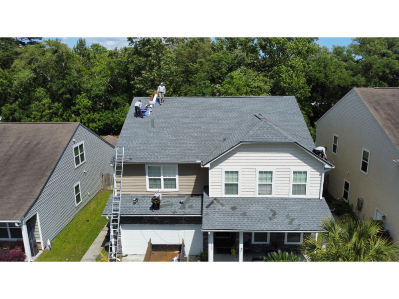 Oyster Gray GAF Timberline HDZ Roof Replacement in West Ashley, SC2