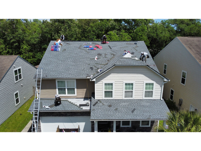 Oyster Gray GAF Timberline HDZ Roof Replacement in West Ashley, SC3