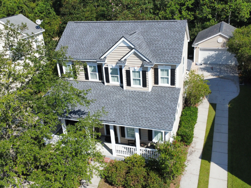 Pewter Gray GAF Timberline HDZ Roof Replacement in Bluffton, SC