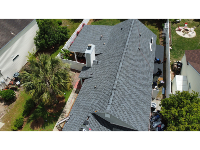 Charcoal GAF Timberline HDZ Roof Replacement in Mount Pleasant, SC5