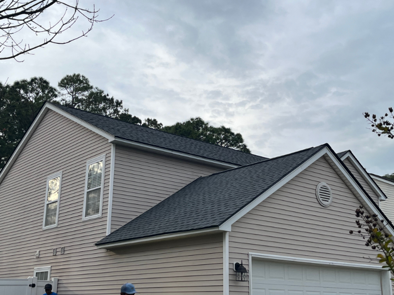 Pewter Gray GAF Timberline HDZ Roof Replacement in Hilton Head, SC2