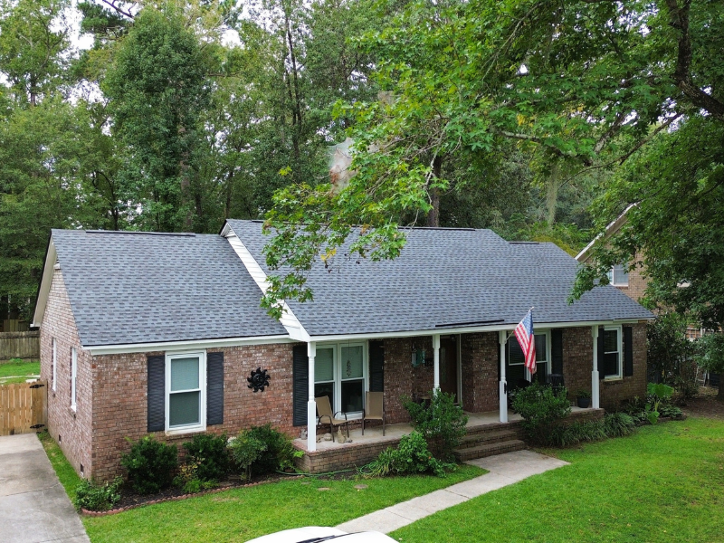 Pewter Gray GAF Timberline HDZ Roof Replacement in James Island, SC