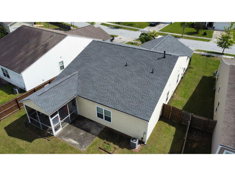 Pewter Gray GAF Timberline HDZ Roof Replacement in West Ashley, SC5