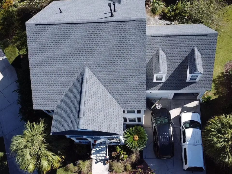 Pewter Grey GAF Timberline HDZ Roof Replacement in Mount Pleasant, SC