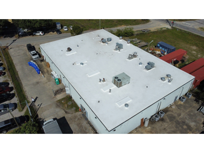 Reroofing for Cru Catering with Adhered Firestone FleeceBack TPO System3