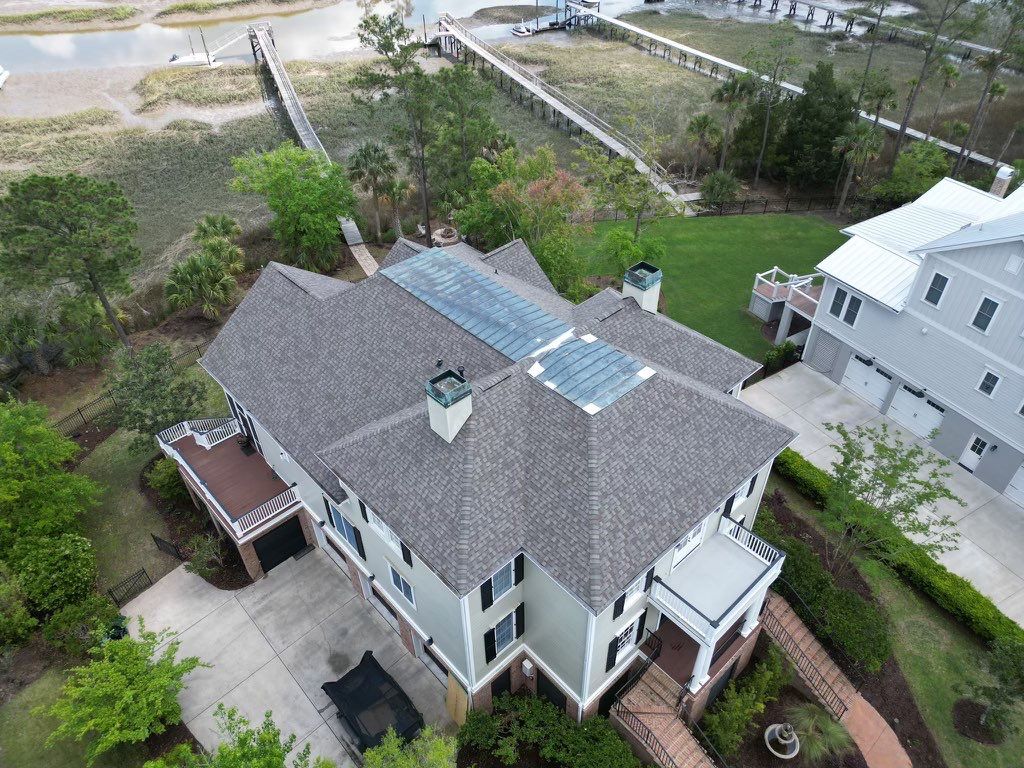 Weathered Wood GAF Timberline HDZ Roof Replacement in Mount Pleasant, SC2